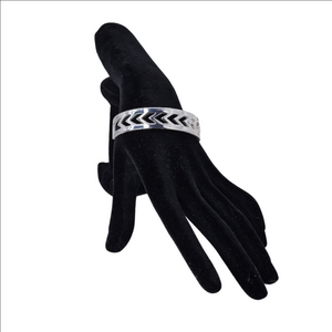 Rustic Cuff Silver Toned Bracelet Cuff